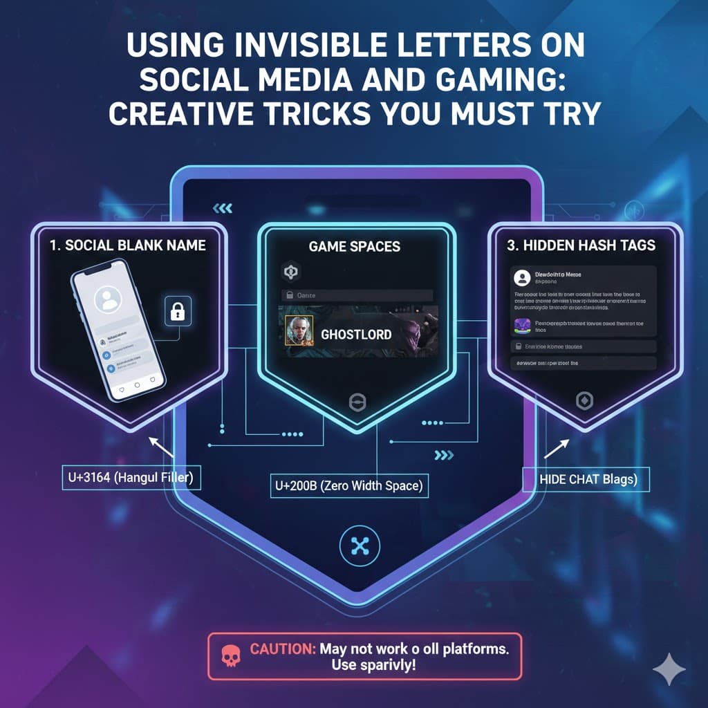 Menggunakan Huruf Tak Terlihat di Media Sosial dan Gaming: Trik Kreatif yang Wajib Dicoba