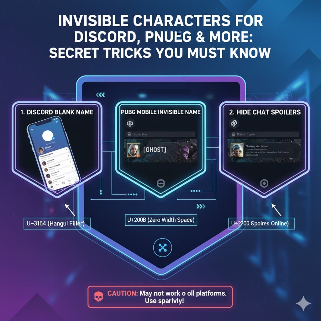 Invisible Characters untuk Discord, PUBG & Lainnya: Trik Rahasia yang Wajib Kamu Tahu