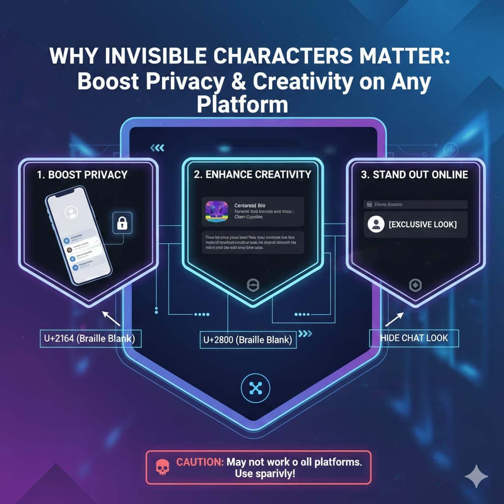 Mengapa Invisible Characters Penting: Tingkatkan Privasi & Kreativitas di Platform Apa Pun