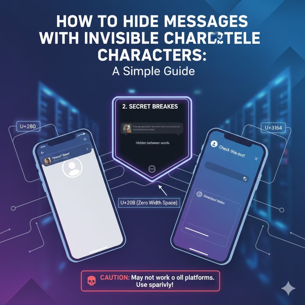Cara Menyembunyikan Pesan dengan Karakter Unicode Tak Terlihat